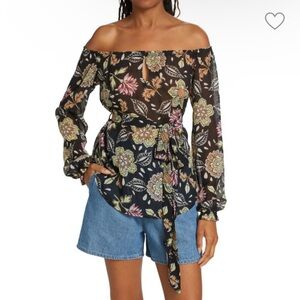 Rag and Bone Sierra Floral Off The Shoulder Top